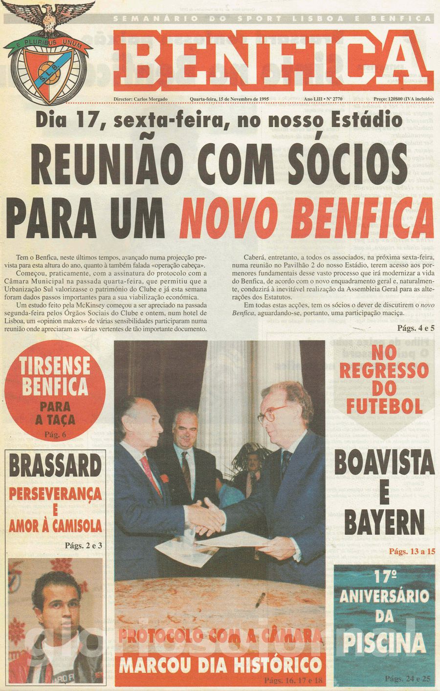 jornal o benfica 2770 1995-11-15